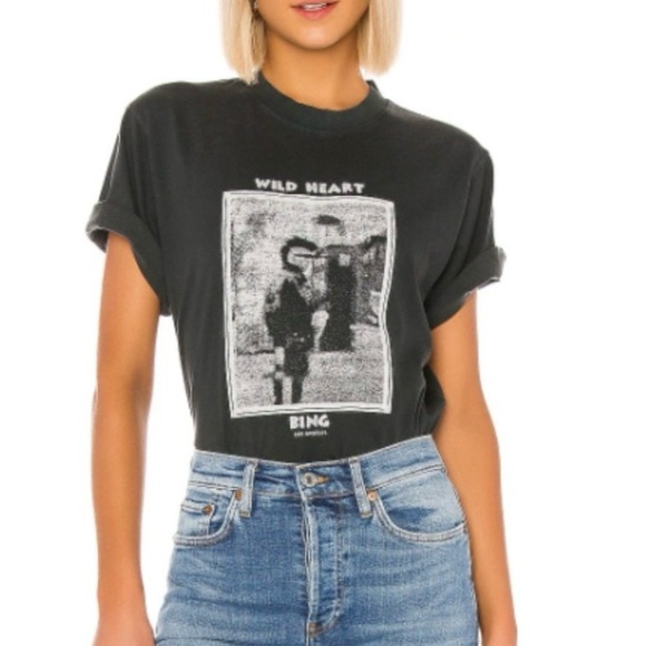 Anine Bing Tops - ANINE BING wild hearts tee